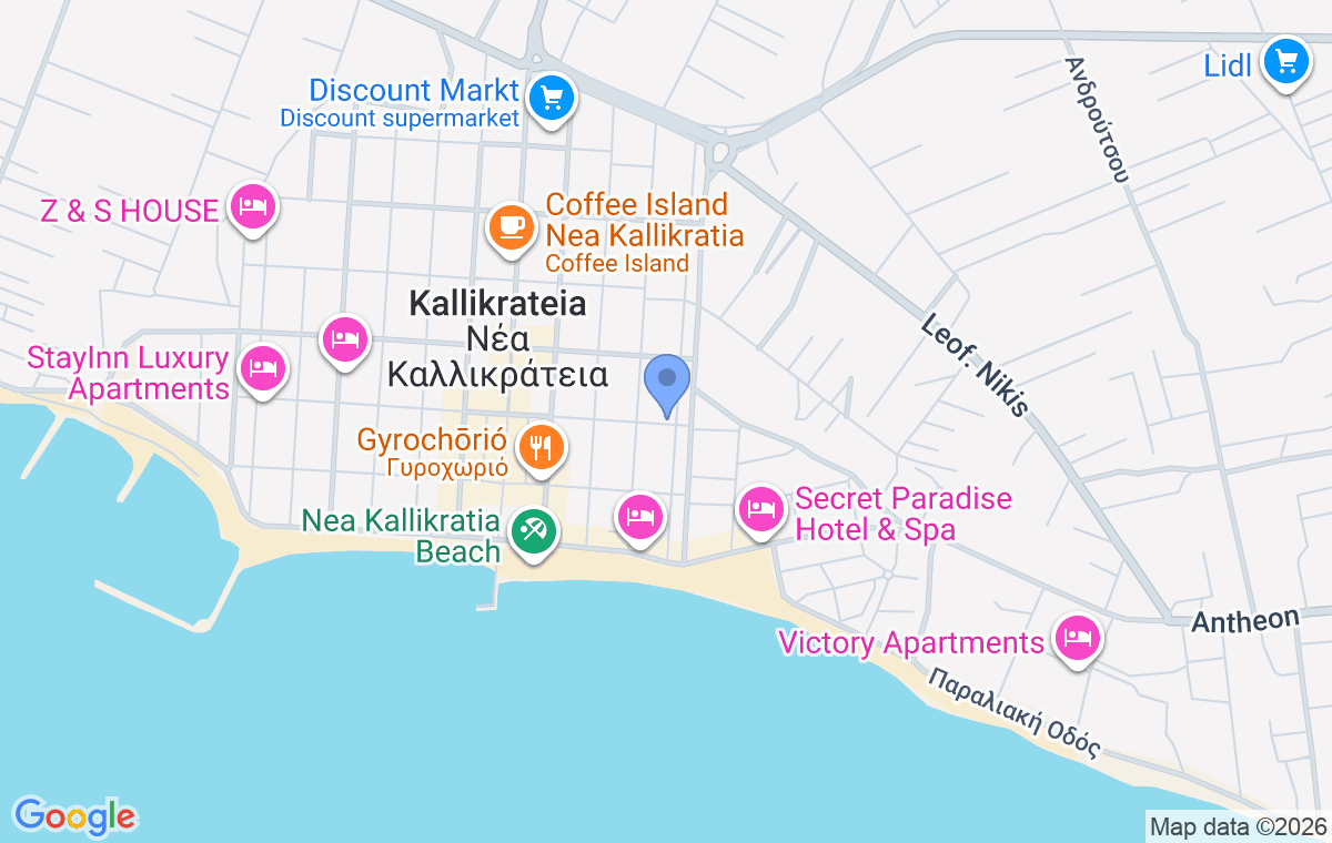 Accommodation location map