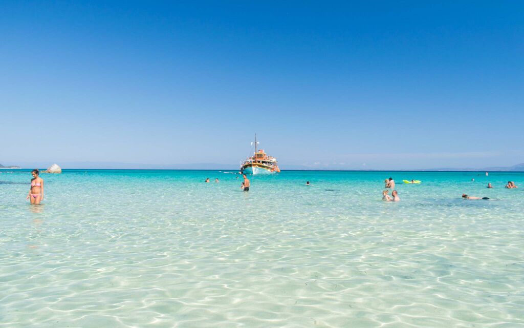 Orange plaža (Kavourotripes), Sarti, Sithonia peščana plaža