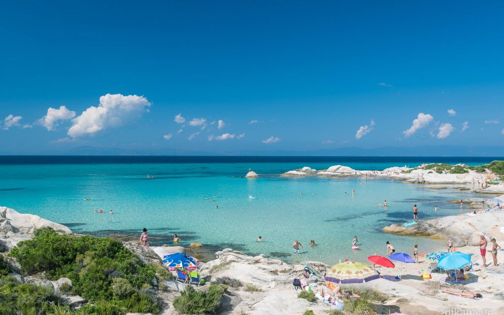 Orange plaža (Kavourotripes), Sarti, Sithonia
