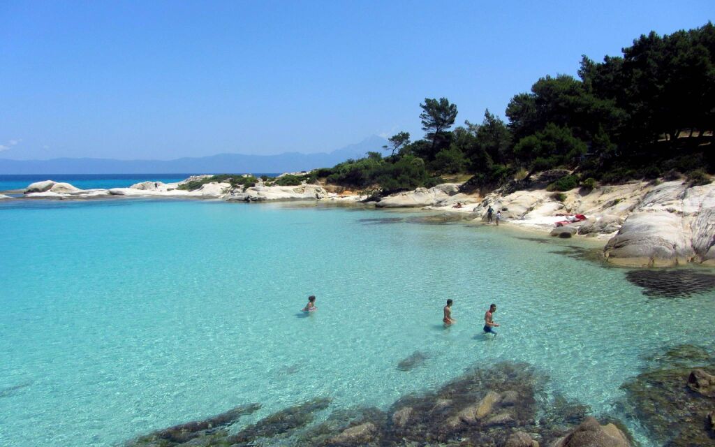 Orange plaža (Kavourotripes), Sarti, Sithonia