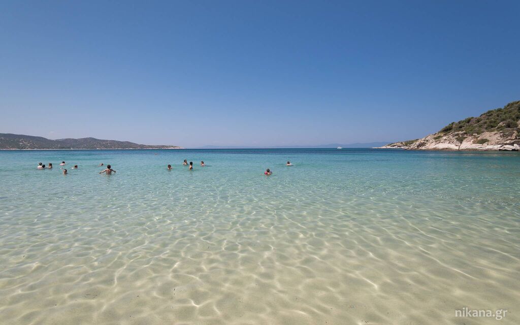 Klimataria plaža, Sykia, Sithonia