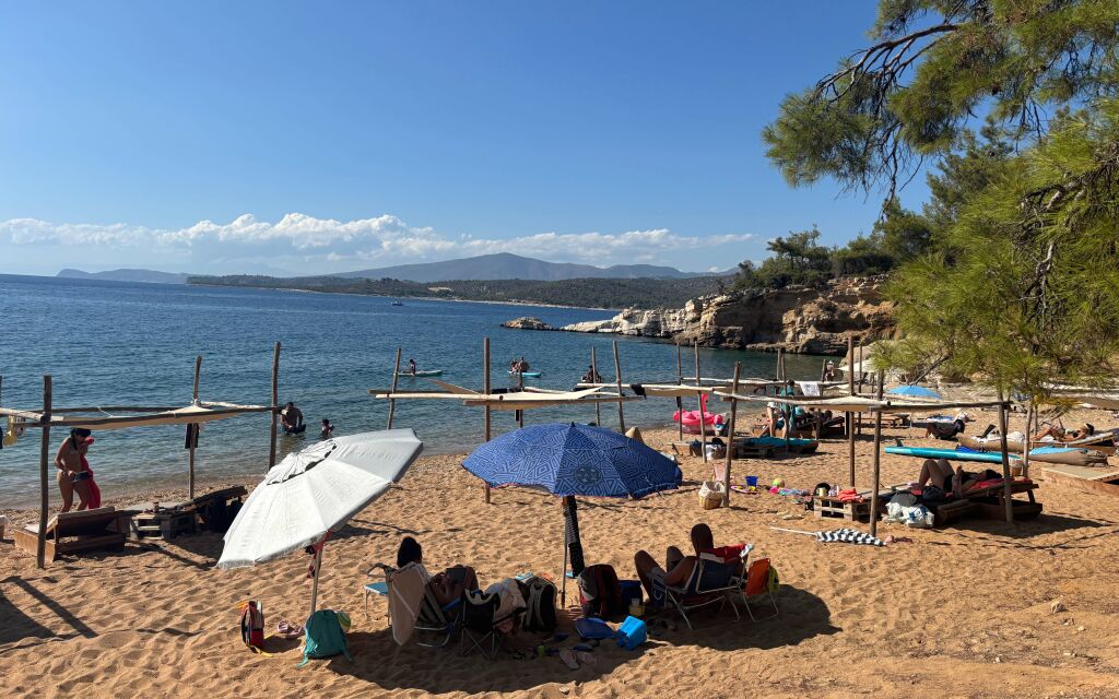 Salonikios plaža, Astris, Thassos