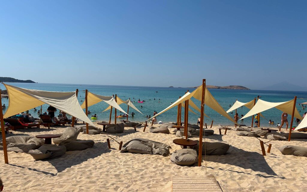 Psili Amos plaža, Potos, Thassos