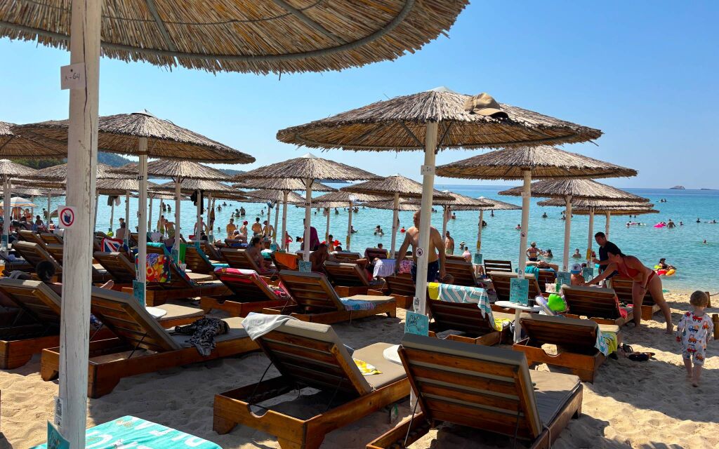 Psili Amos plaža, Potos, Thassos