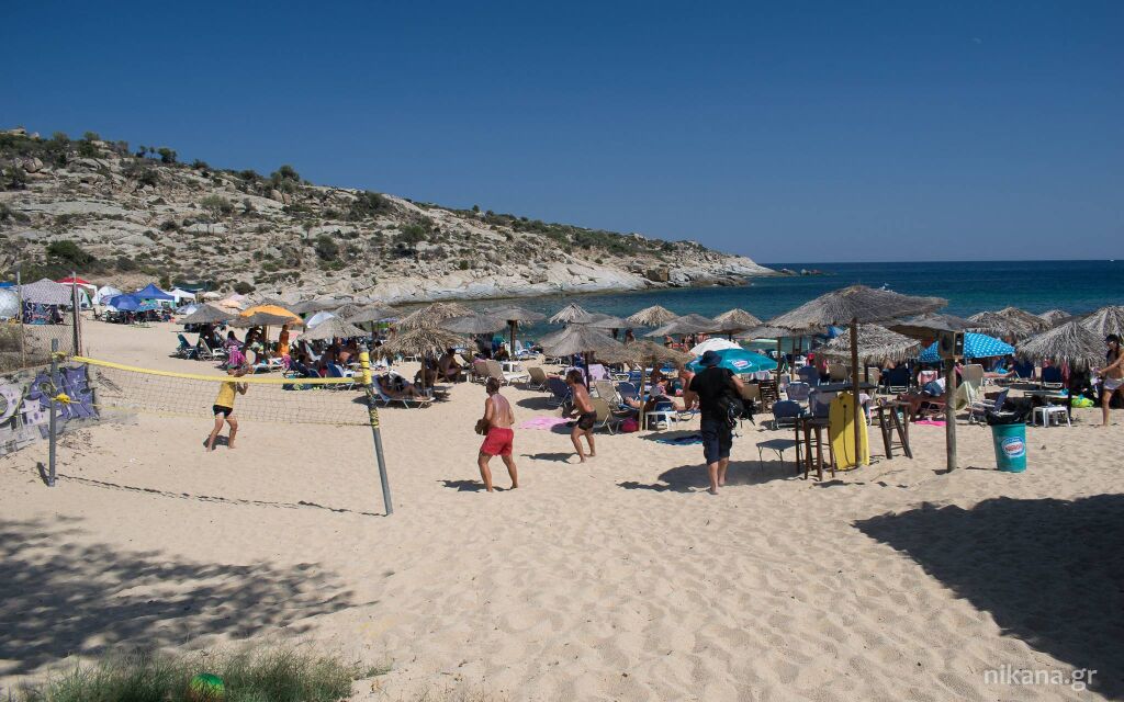 Agridia plaža, Sykia, Sithonia teren za odbojku