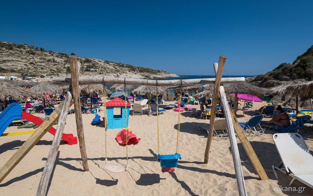 Agridia plaža, Sykia, Sithonia zabava za mališane