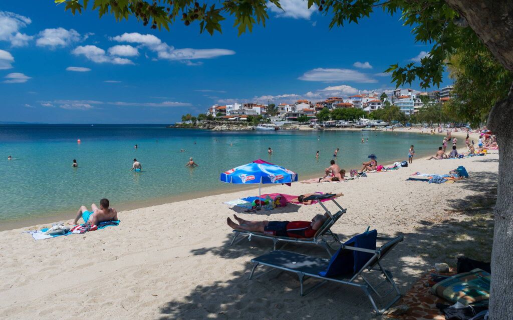 Gradska plaža u Neos Marmarasu, Neos Marmaras, Sithonia