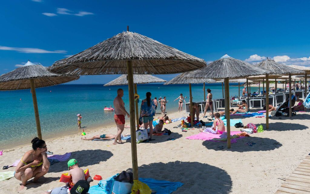 Gradska plaža u Neos Marmarasu, Neos Marmaras, Sithonia