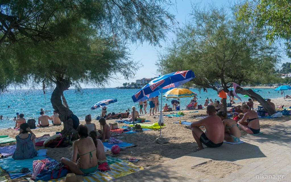 Gradska plaža u Neos Marmarasu, Neos Marmaras, Sithonia