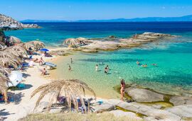 Tigania plaža, Sykia, Sithonia