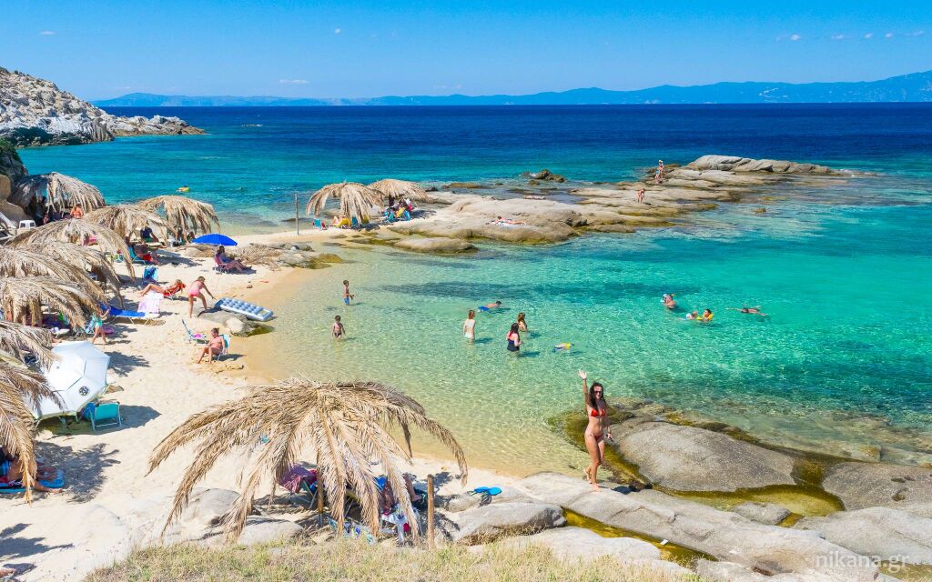 Tigania plaža, Sykia, Sithonia