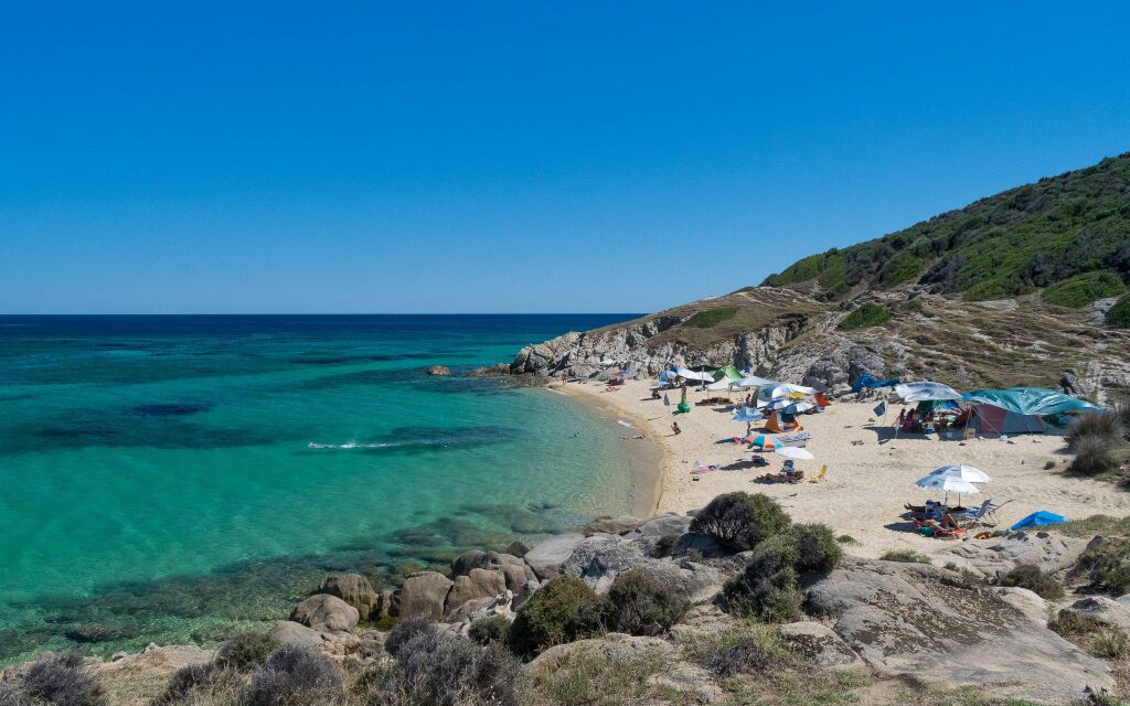 Tigania plaža, Sykia, Sithonia