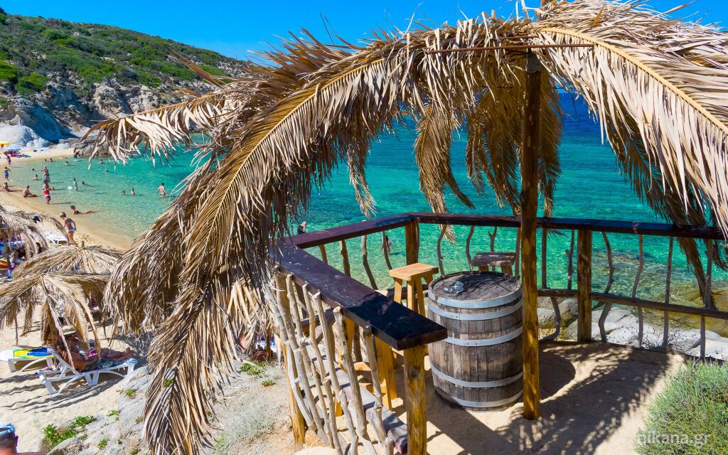 Tigania plaža, Sykia, Sithonia tropical vajb