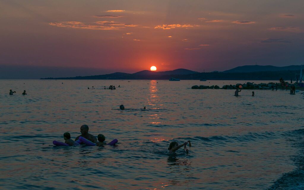 Gradska plaža u Nikitiju, Nikiti, Sithonia