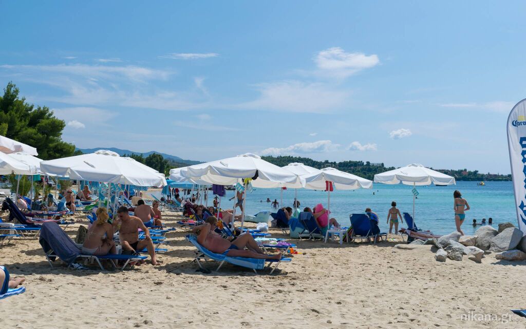 Gradska plaža u Nikitiju, Nikiti, Sithonia