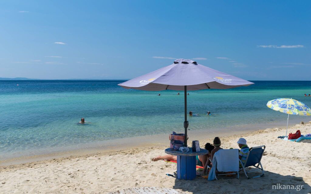 Gradska plaža u Nikitiju, Nikiti, Sithonia