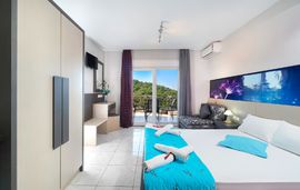 Irene Rooms, Skala Maries, Thassos, 3 Bed Studio, Second Floor, Anemos