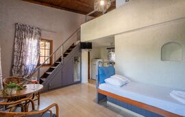 Anneta Studios, Sivota, Epirus, 4 bed studio, two-level