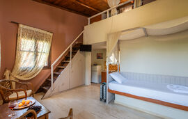 Anneta Studios, Sivota, Epirus, 4 bed studio, two-level