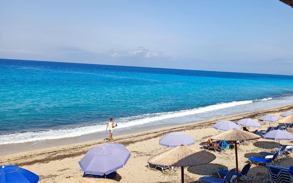 Pefkoulia plaža, Agios Nikitas, Lefkada