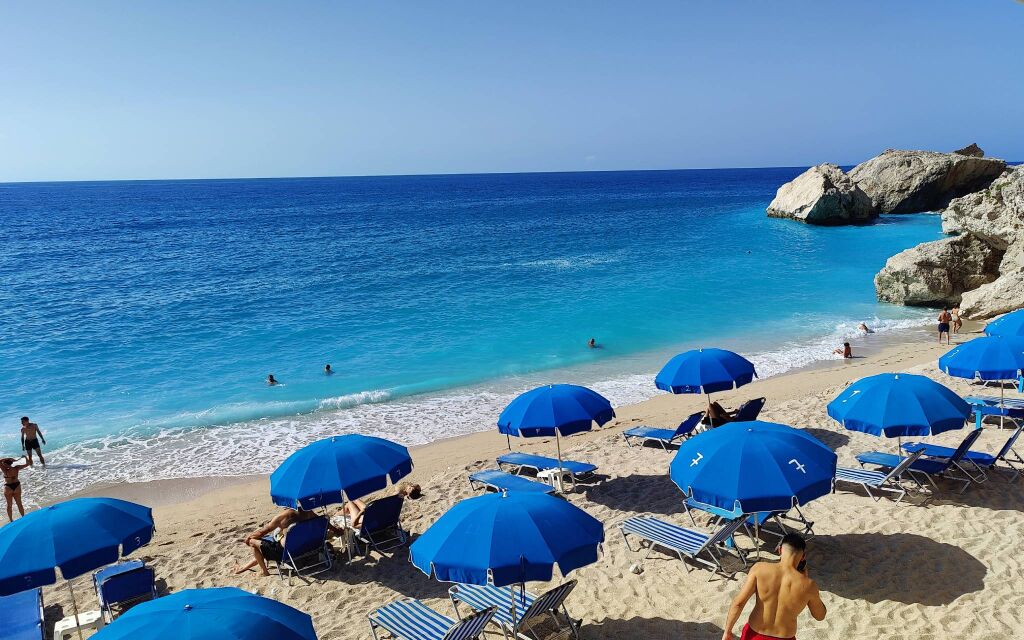 Kathisma plaža, Agios Nikitas, Lefkada