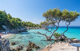 Mega Portokali plaža, dragulj Sitonije