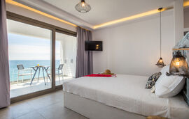 Ageri Pension, Potos, Thassos, 3 Bed Studio, Superior, Sea View, Second Floor