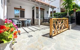 Ageri Pension, Potos, Thassos, 4 Bed Studio, Ground Floor, Garden View