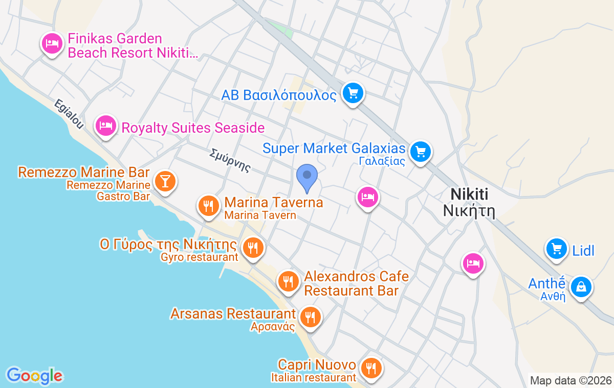 Accommodation location map