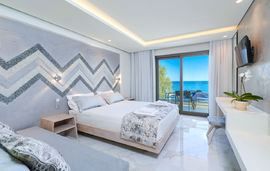 Reverie Suites, Limenaria, Thassos, 3 Bed Studio, Deluxe, Sea View - First Building