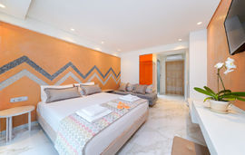 Reverie Suites, Limenaria, Thassos, 3 Bed Studio, Deluxe, Sea View - First Building