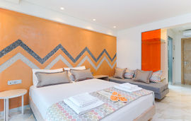 Reverie Suites, Limenaria, Thassos, 3 Bed Studio, Deluxe, Sea View - First Building