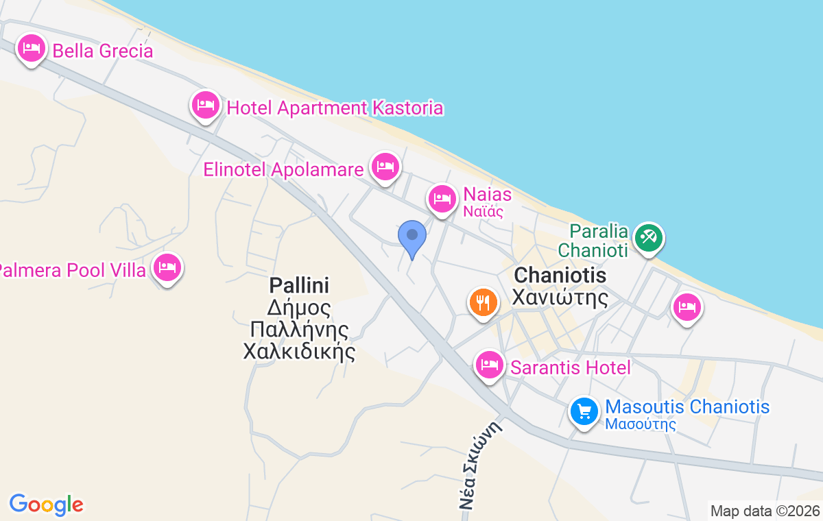 Accommodation location map