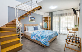 Ermioni Elegance Hotel, Trypiti, Thassos, 4 Bed Studio, Two-level, No.8