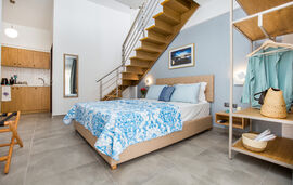 Ermioni Elegance Hotel, Trypiti, Thassos, 4 Bed Studio, Two-level, No.8