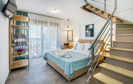Ermioni Elegance Hotel, Trypiti, Thassos, 4 Bed Studio, Two-level, No.5