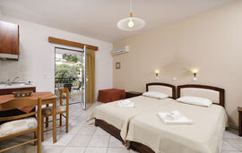 Theasis Studios, Golden Beach, Thassos, 3 Bed Studio, Mountain View