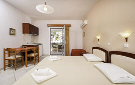 Theasis Studios, Golden Beach, Thassos, 3 Bed Studio, Mountain View