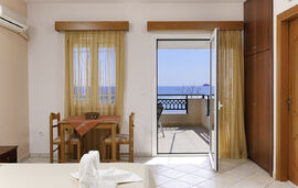 Theasis Studios, Golden Beach, Thassos, 4 Bed Studio, Sea View