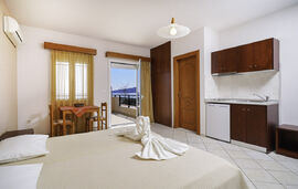 Theasis Studios, Golden Beach, Thassos, 4 Bed Studio, Sea View