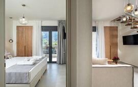 Melies Suites, Skala Potamia, Thassos, 6 Bed Apartment, Two-level, No.6