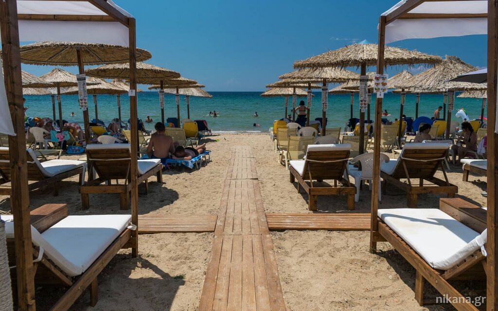 Paralia Dionisiu plaža, Nea Moudania, Kassandra