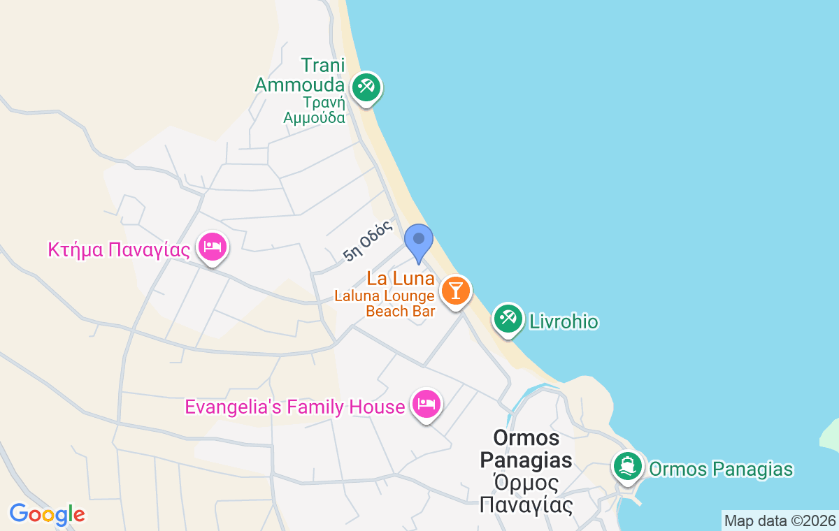 Accommodation location map