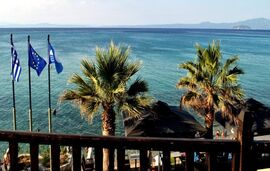 Eleni's Sea View Rooms, Pefkohori, Kassandra, 2 Bed Room, Sea View No. 3