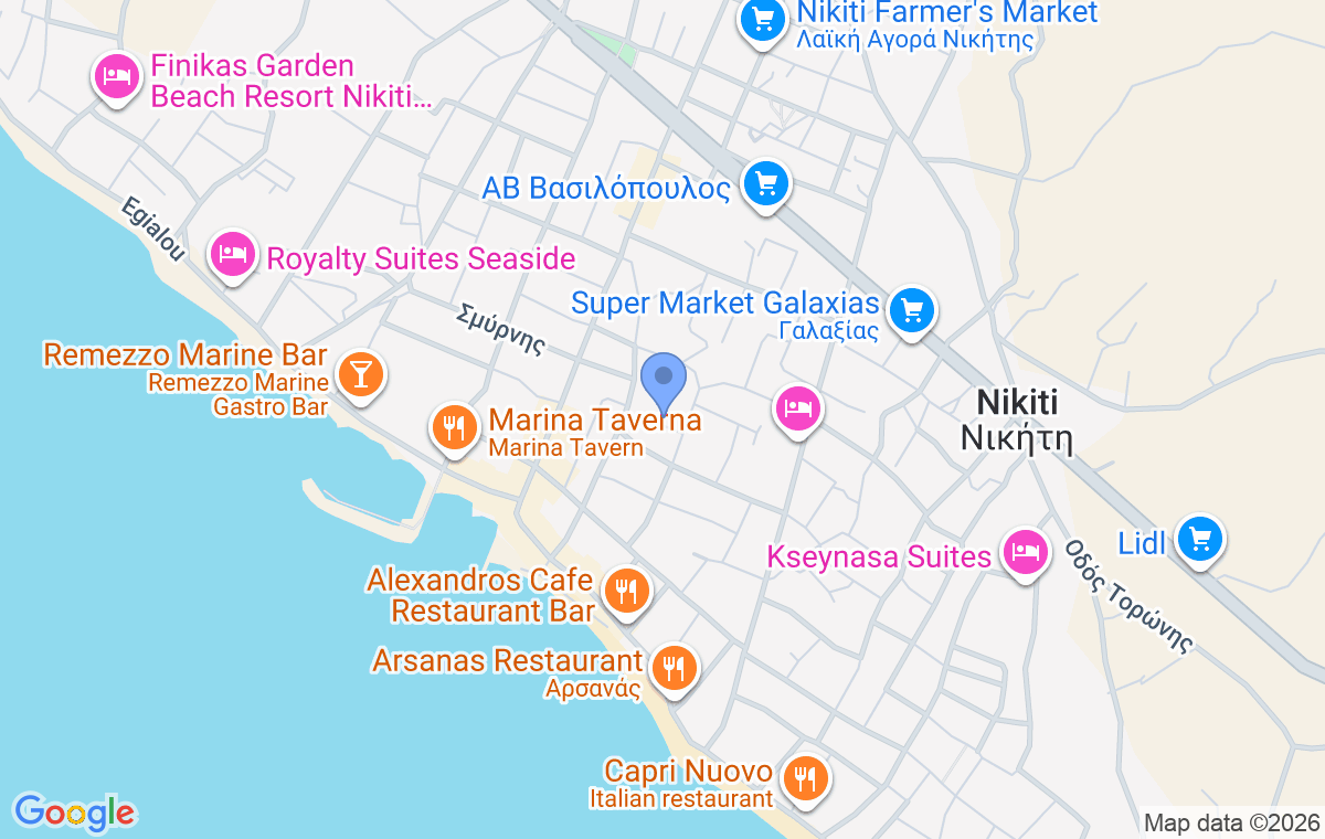 Accommodation location map