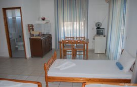 Halkias Studios, Limenaria, Thassos, 4 Bed Studio, No.1