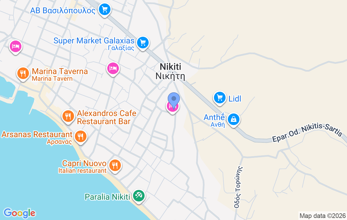 Accommodation location map