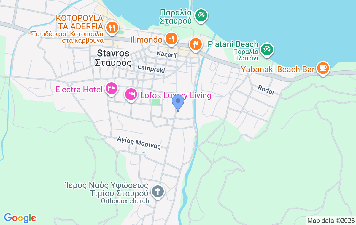 Accommodation location map