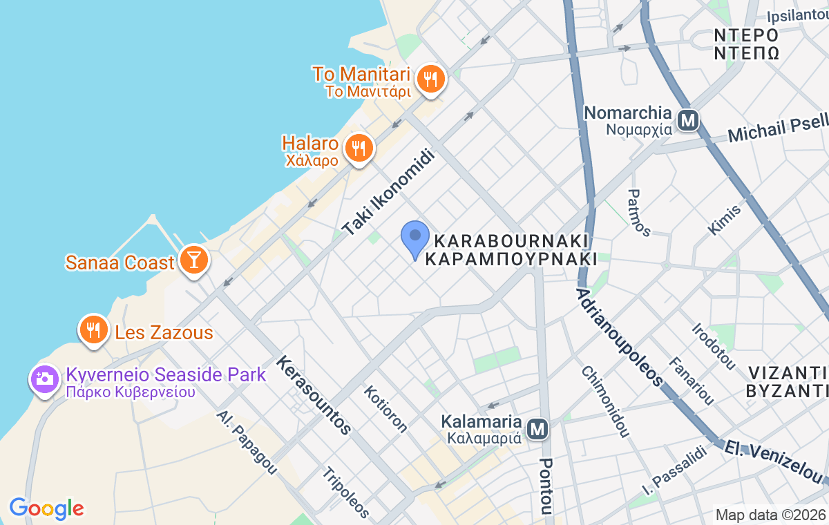 Accommodation location map