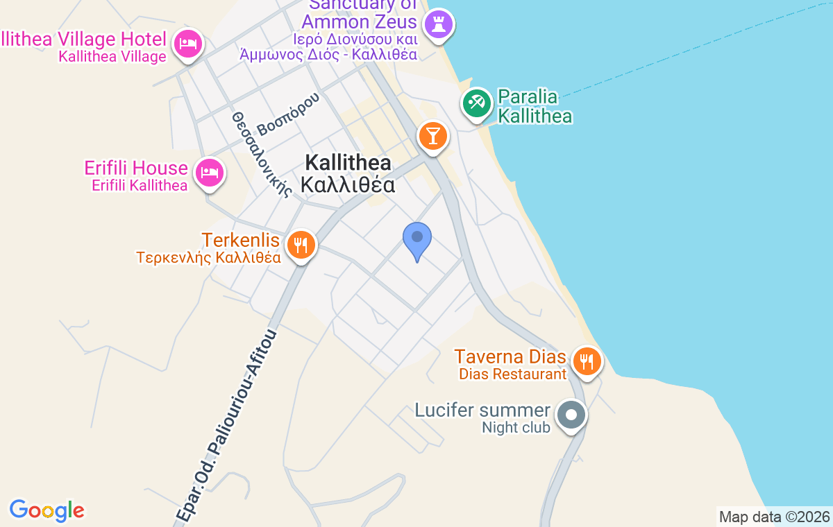 Accommodation location map